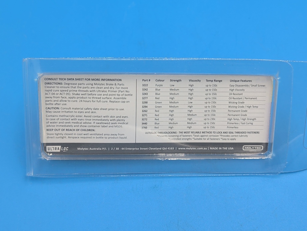 LOCTITE TL22 10ML BOTTLE 85803932000180]